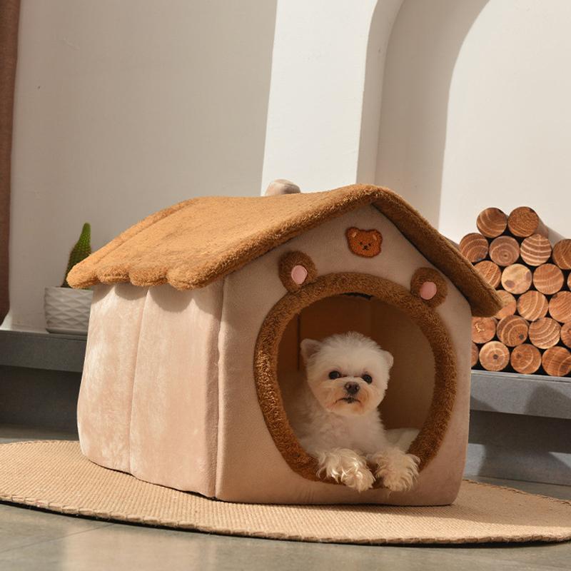 ペット用ベッド,非常に柔らかく洗える豪華な犬小屋,深い眠りのための犬