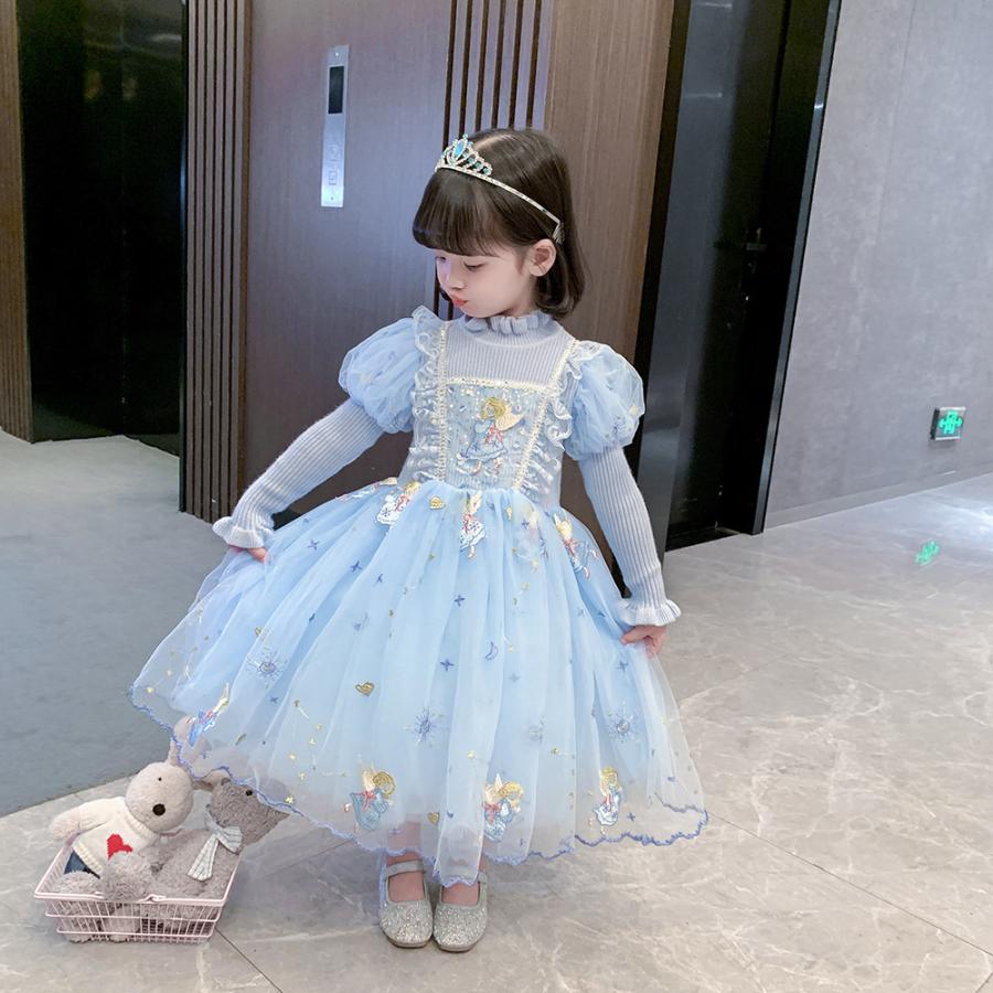 ディズニープリンセス アナ雪 エルサ キッズ子ども お姫様 コスチューム エルサドレス 子供用ドレス キッズドレス なりきりワンピース プリンセスドレス Gz113 Tg Promises 通販 Yahoo ショッピング
