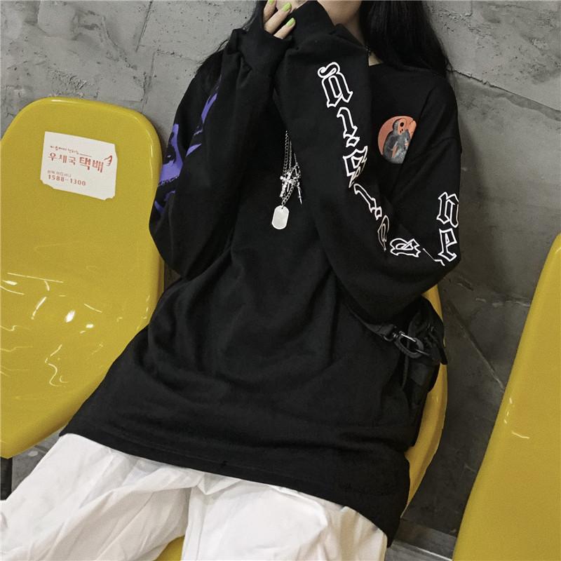 トレーナー 長袖 レディース ストリート系 ファッション 大きめ 春秋冬 ダンス 衣装 韓国 Hiphop ｂ系 アメカジ K Pop 原宿 Nswy07 Tg Promises 通販 Yahoo ショッピング