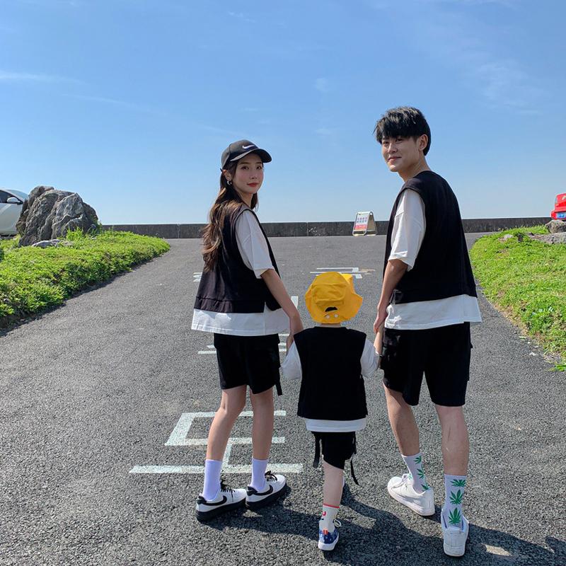 親子コーデ 親子 ペアルック 親子ペア Tシャツ 半袖 トップス 親子お揃い 兄弟 お揃い 夏 パパ ママ キッズ 子供 レディース メンズ Qz1 Tg Promises 通販 Yahoo ショッピング