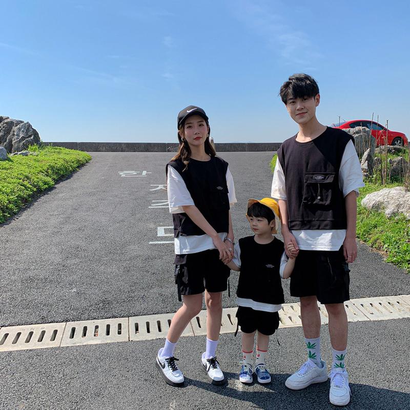 親子コーデ 親子 ペアルック 親子ペア Tシャツ 半袖 トップス 親子お揃い 兄弟 お揃い 夏 パパ ママ キッズ 子供 レディース メンズ Qz1 Tg Promises 通販 Yahoo ショッピング