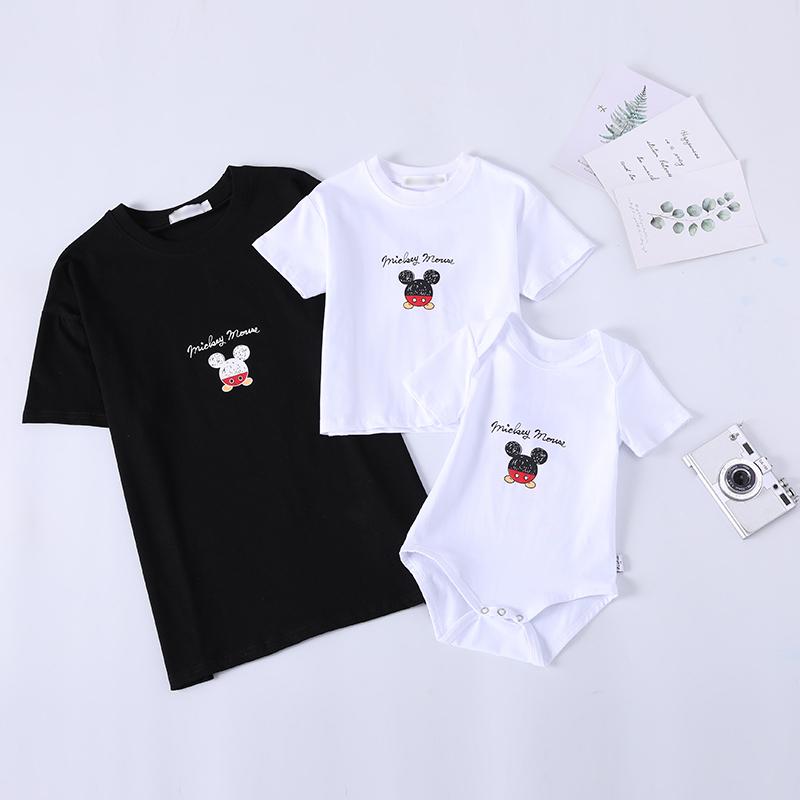 ディズニー Tシャツ 親子tシャツ ペアルック ミッキー 親子t Shirt 親子ペア キッズ 半袖 子供服 親子服 値引き 女の子 男の子