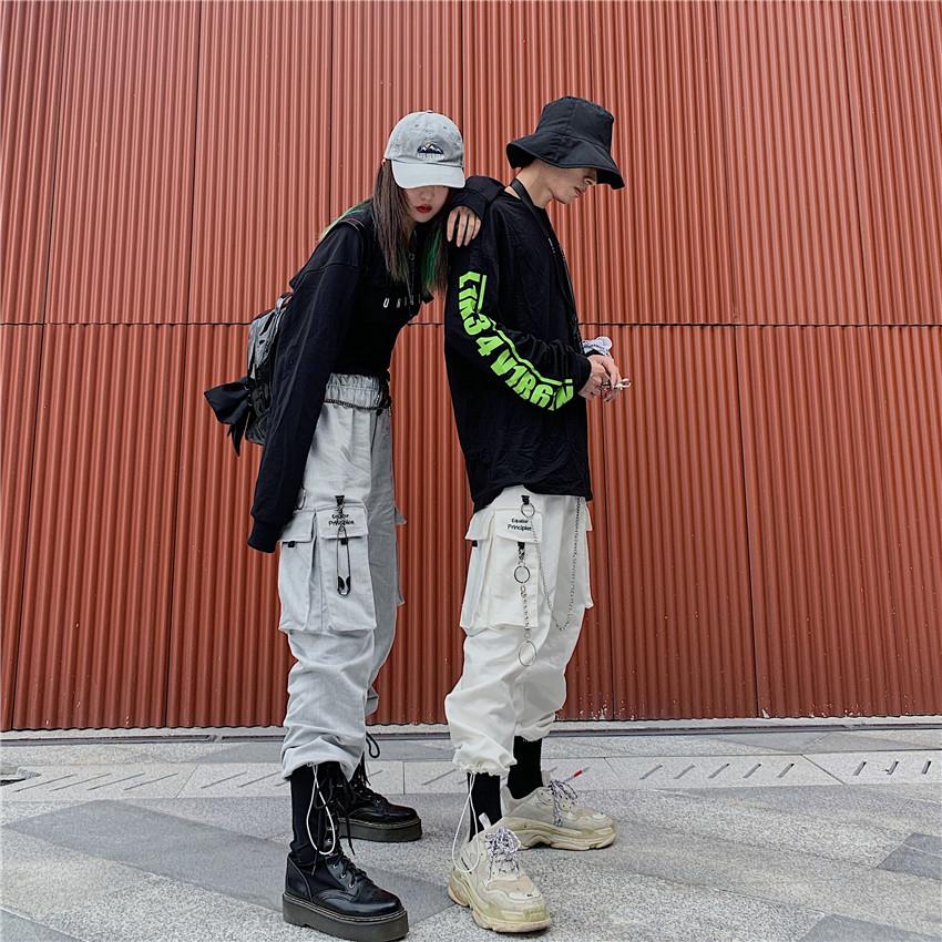 ボトムス カーゴパンツ スポーティ ヒップホップ ダンス 衣装 韓国ファッション ストリート風 個性的 服 原宿系 男女兼用 Ysql Tg Promises 通販 Yahoo ショッピング