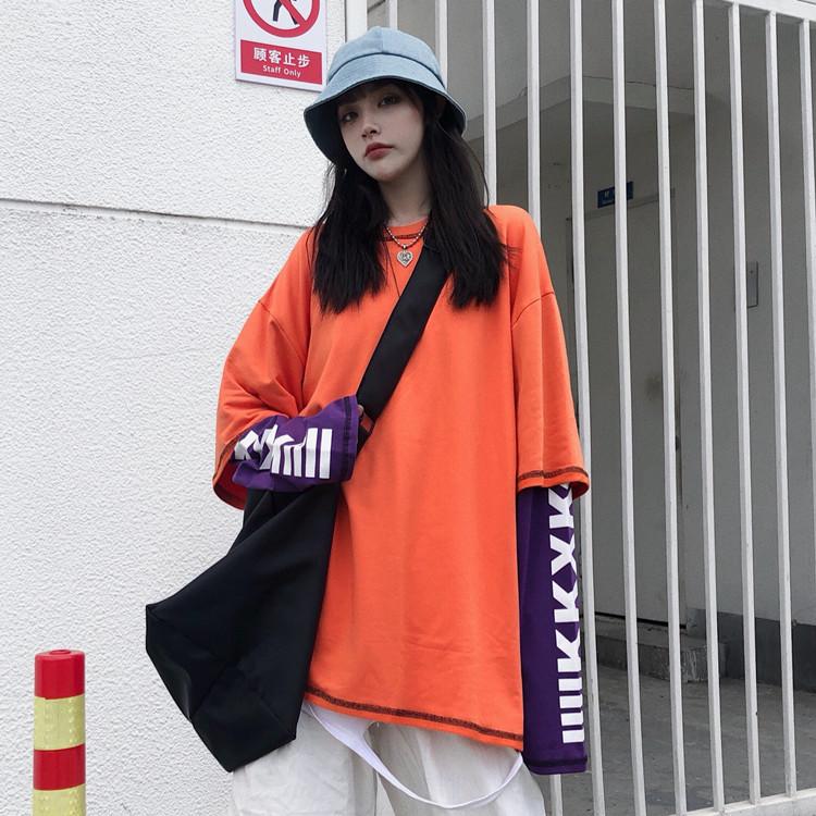 重ね着風 Tシャツ 韓国 オルチャン ストリート 袖ロゴ 切替 ダンス 衣装 K Pop 原宿系 長袖 ロンt トップス Ysy141 Tg Promises 通販 Yahoo ショッピング