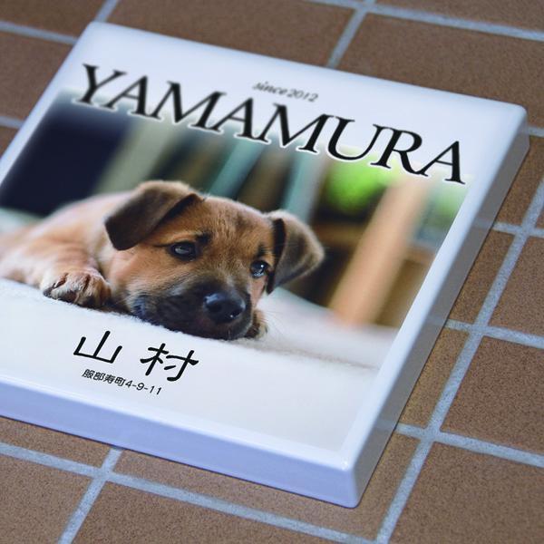 ペットの写真を表札に。オリジナル表札の制作 |  | 01