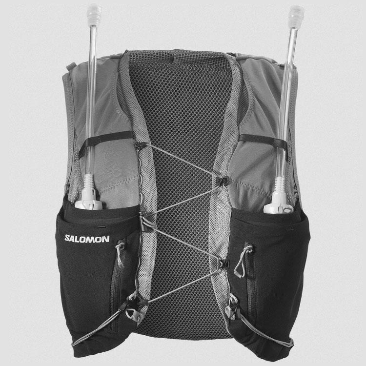 サロモン ADV スキン 12W フラスク付 レディース L クワイエットシェイド×ブラック #LC2077300 送料無料 SALOMON SALOMON（サロモン） ADV スキン 12W フラスク付 レディース L