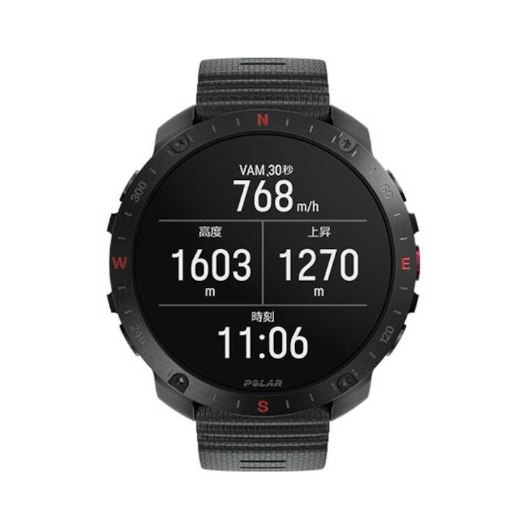 ポラール グリット X2 プロ 国内正規品 ナイトブラック バンド：S-L #900110283 POLAR Grit X2 Proの画像