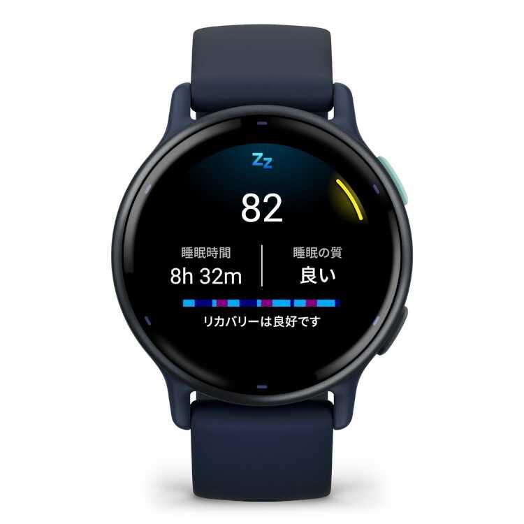 ガーミン vivoactive5(ヴィヴォアクティブ5) 日本語正規版 ブルー×ブルーメット #010-02862-42 vivoactive 5 Blue / Blue Met GARMIN｜memon-leather｜04