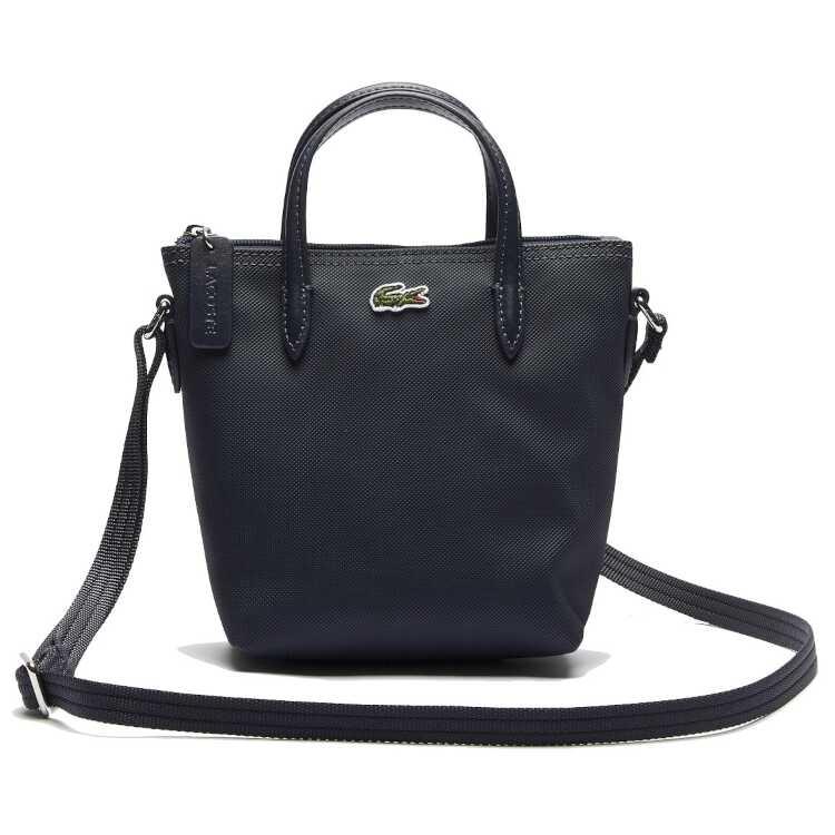 ラコステ L.12.12 CONCEPT 2WAYミニトート ネイビー 15×18×7cm #NF2609PO-141 LACOSTE LACOSTE（ラコステ） L.12.12 CONCEPT 2WAYミニトート ネイビー 15×18
