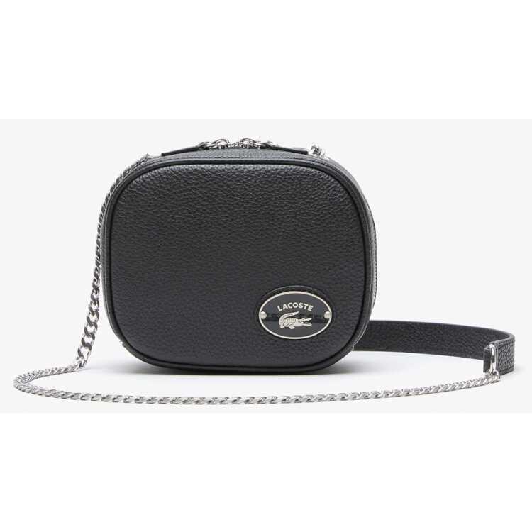 ラコステ オリジン クロコ スクエアクロスオーバーバッグ ブラック 16×13×7cm #NF3939G-000 送料無料 LACOSTE LACOSTE（ラコステ） オリジン クロコ スクエアクロスオーバーバッグ