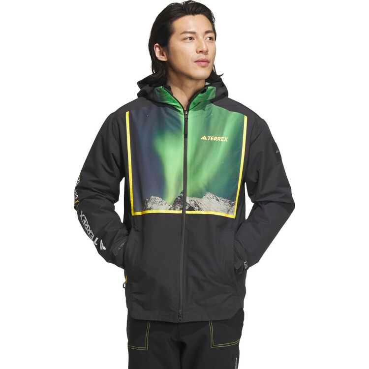 アディダス ナショナルジオグラフィック RAIN.RDY 3-IN-1 ジャケット(メンズ) XL ブラック #HAR15-IL8959 送料無料 ADIDAS adidas（アディダス） ナショナルジオグラフィック RAIN.RDY 3-IN-1