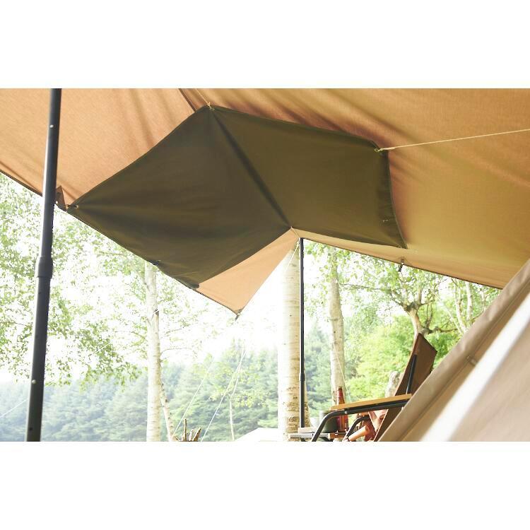 WHOLE EARTH（ホールアース） スタウト タープ W145×H145cm オリーブ