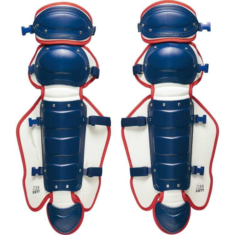 ゼット 軟式野球用キャッチャーレガーツ(限定品) ネイビー×レッド #BLL3298CA-2964J 送料無料 ZETT ゼット 軟式野球用キャッチャーレガーツ(限定品) ネイビー×レッド