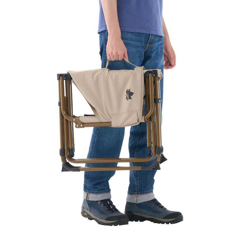 ロゴス Tradcanvas ポータブルワイドディレクターチェア 高さ94×幅64×奥行52cm #73301100 LOGOS LOGOS（ロゴス） Tradcanvas ポータブルワイドディレクターチェア 高さ