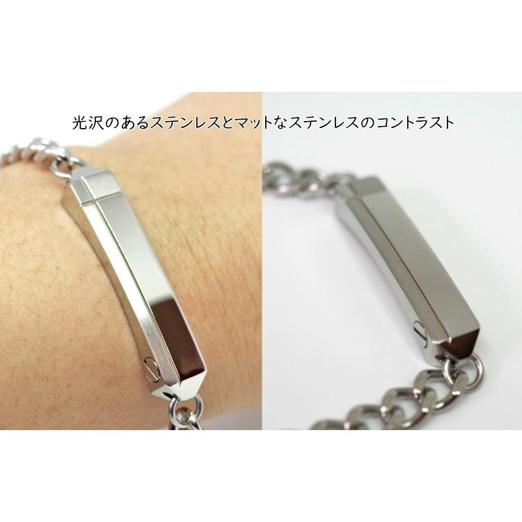 遺骨アクセサリー Soul Jewelry ブレスレット 『マット&シャイン』 ステンレスの画像