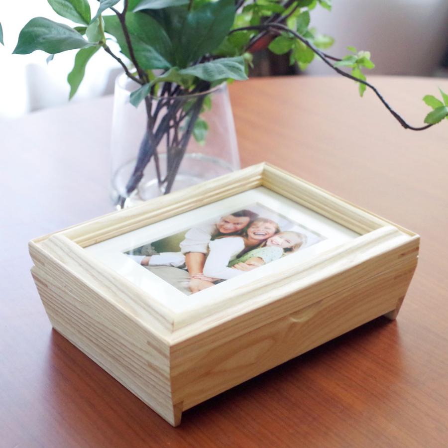 メモリアルボックス　メモリアルフォトスタンド　ウッドシリーズ [ボックスフレーム・ナチュラル] |  | 07