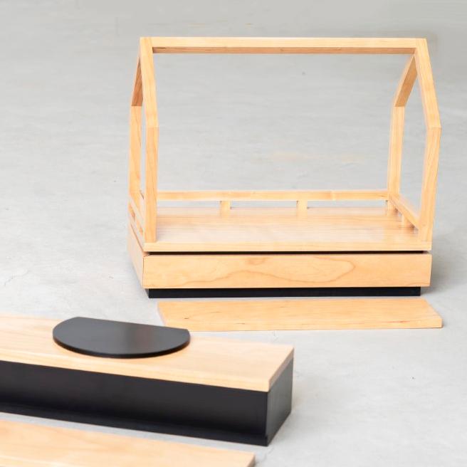 おうち仏壇　kaunis カウニス『舞台 butai』日本製　手元供養用置き台　ソウルステージ　天然木材：チェリー |  | 07