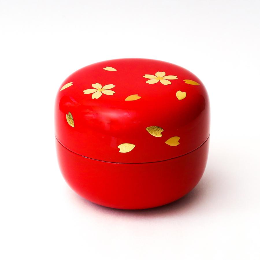 【ミニ骨壷・桜木 木製】現代漆・モダン骨壷 Cocoroこころ　金桜朱漆（艶あり） |  | 11