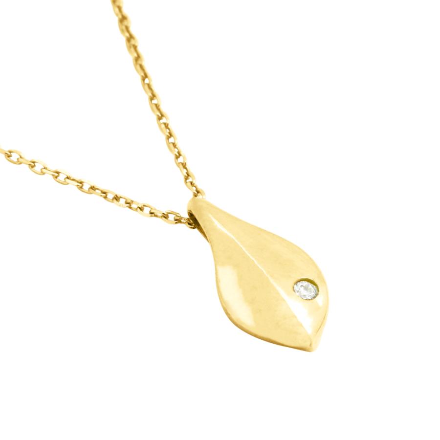 [遺骨ペンダント・樹脂タイプ完全防水] メモリアルジュエリー LC01-G (K18YG×誕生石)