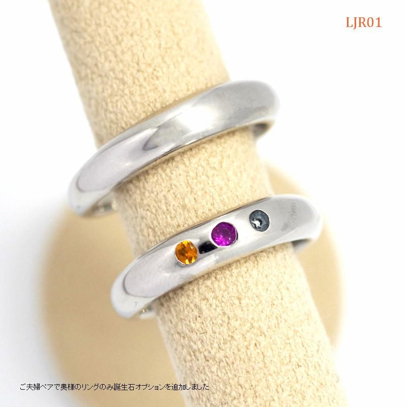 メモリアルリング LJR11 [Pt900] 完全防水樹脂埋封ジュエリー　プラチナ製の画像