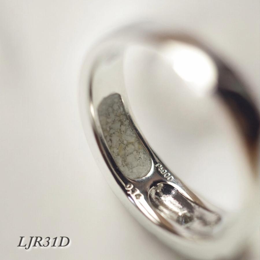 LJR31D [K18PG] 【Emotion】 完全防水 樹脂埋封ジュエリー　ピンクゴールド×中央2.5mmの宝石×1.5mmの宝石6石