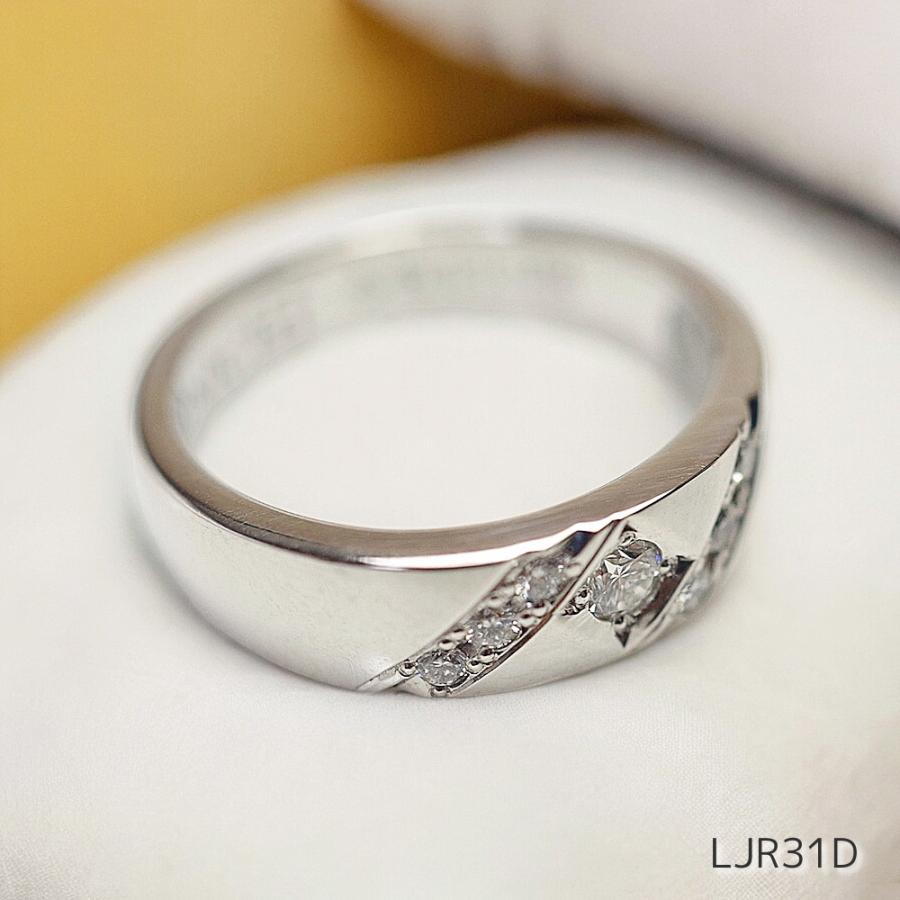 LJR31D [K18PG] 【Emotion】 完全防水 樹脂埋封ジュエリー　ピンクゴールド×中央2.5mmの宝石×1.5mmの宝石6石