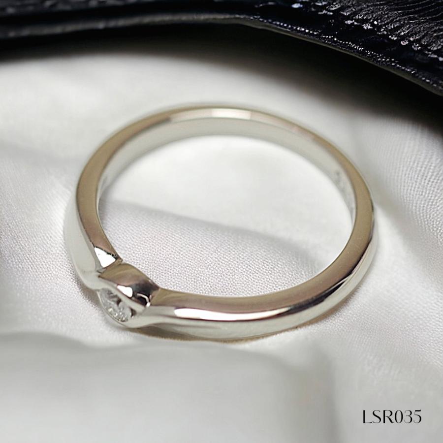 メモリアルリングLSR035 【完全防水樹脂埋封ジュエリー】 手元供養 指輪 プラチナ　pt900 2.5mmの誕生石の画像
