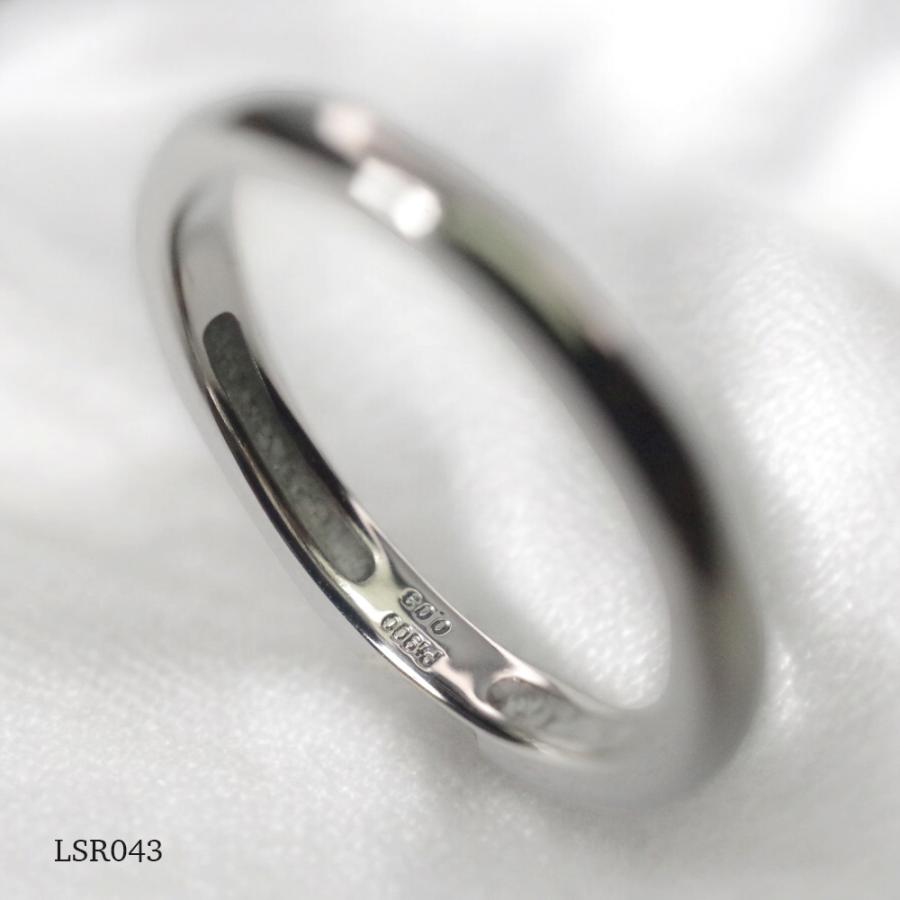 メモリアルリングLSR043 【完全防水樹脂埋封ジュエリー】 遺骨リング,指輪 ゴールド　K18YG×2.0mmの誕生石の画像