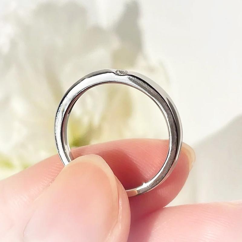 メモリアルリングLSR043 【完全防水樹脂埋封ジュエリー】 遺骨リング,指輪 ゴールド　K18YG×2.0mmの誕生石の画像