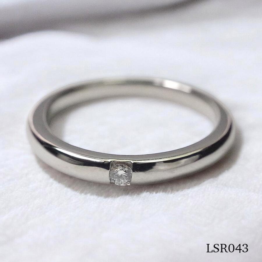 メモリアルリングLSR043 【完全防水樹脂埋封ジュエリー】 遺骨リング,指輪 ゴールド　K18YG×2.0mmの誕生石の画像