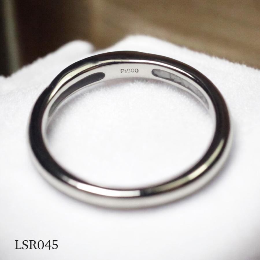 メモリアルリングLSR045【完全防水樹脂埋封ジュエリー】遺骨リング,指輪 Pt900　プラチナの画像