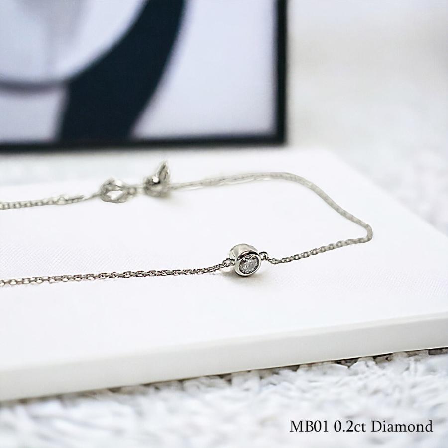 【MB01/K10WG】メモリアルジュエリー　遺骨ブレスレット　完全防水　 10金ホワイトゴールド×誕生石 (3mm) |  | 14