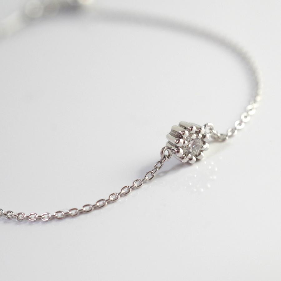 【MB04/ピンクゴールド】メモリアルジュエリー 遺骨ブレスレット 完全防水 K10PG or K18PG ×誕生石 (3mm) |  | 02