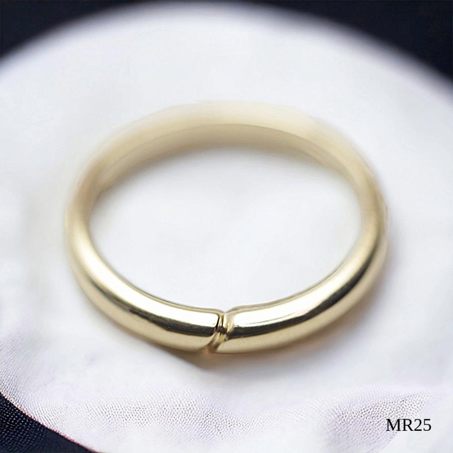 【MR25/イエローゴールド】セミオーダー完全防水 メモリアルリングMR25 素材：K10YGまたはK18YG 〜遺骨リング〜の画像