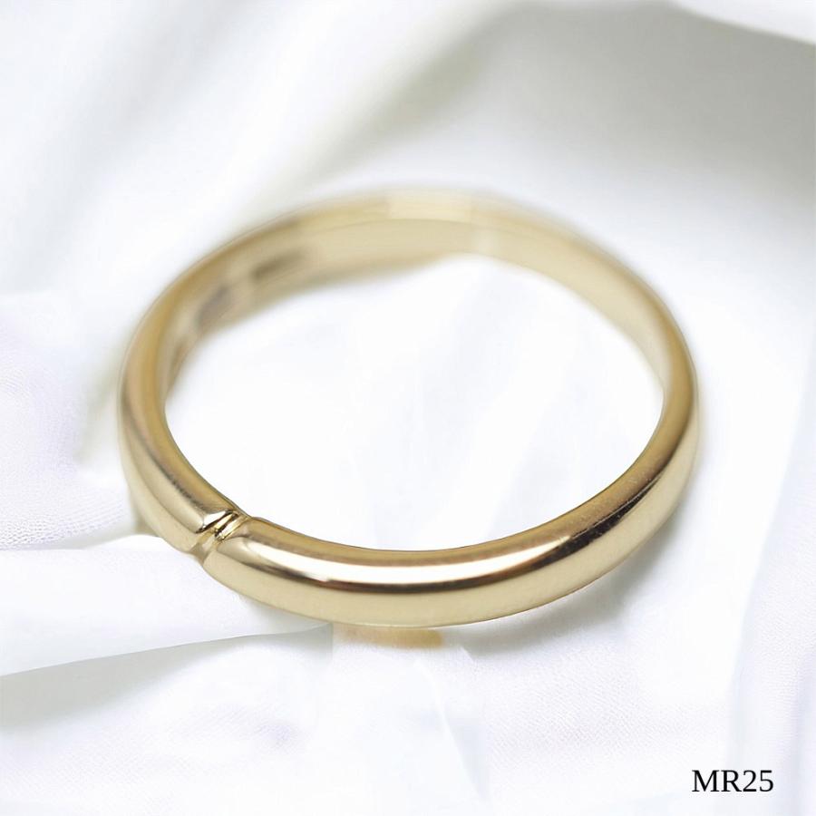 【MR25/イエローゴールド】セミオーダー完全防水 メモリアルリングMR25 素材：K10YGまたはK18YG 〜遺骨リング〜の画像