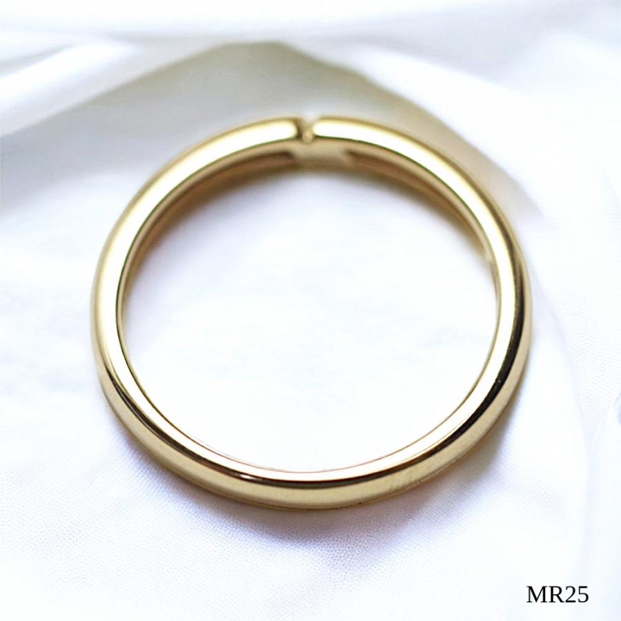 【MR25/イエローゴールド】セミオーダー完全防水 メモリアルリングMR25 素材：K10YGまたはK18YG 〜遺骨リング〜の画像