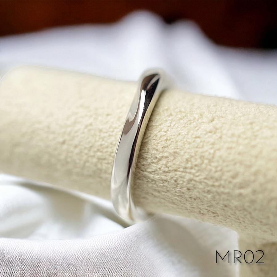 【MR02/K10WG】メモリアルリングMR02 　地金：K10WG (10金ホワイトゴールド） 〜遺骨リング・完全防水の指輪〜の画像