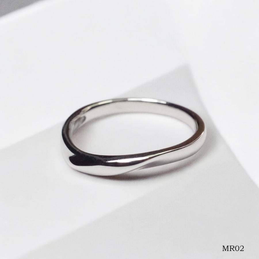 【MR02/プラチナ】メモリアルリングMR02 地金：Pt900 (プラチナ） 〜遺骨リング・完全防水の指輪〜の画像