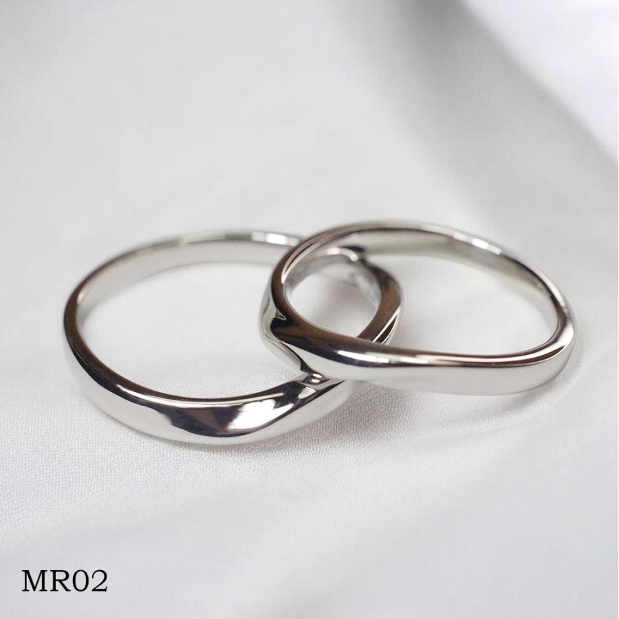 【MR02/プラチナ】メモリアルリングMR02 地金：Pt900 (プラチナ） 〜遺骨リング・完全防水の指輪〜の画像