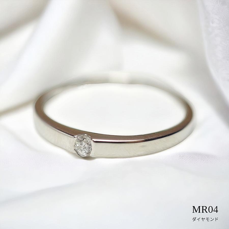 【MR04/K10WG 10金ホワイトゴールド】メモリアルリングMR04 地金：K10WG ダイヤモンド 〜遺骨リング・完全防水の指輪〜 | 