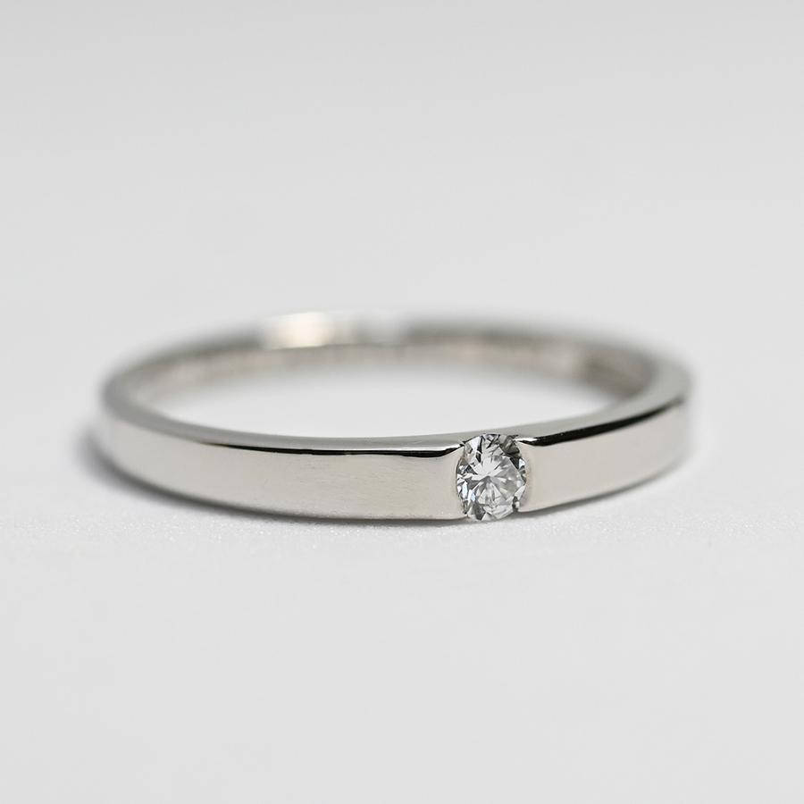 【MR04/K10WG 10金ホワイトゴールド】メモリアルリングMR04 地金：K10WG ダイヤモンド 〜遺骨リング・完全防水の指輪〜 |  | 12