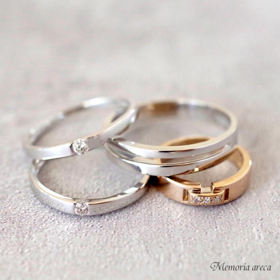 【MR04/K10WG 10金ホワイトゴールド】メモリアルリングMR04 地金：K10WG ダイヤモンド 〜遺骨リング・完全防水の指輪〜 |  | 15