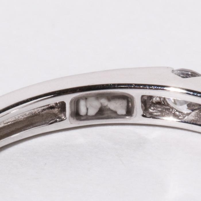 【MR04/K10WG 10金ホワイトゴールド】メモリアルリングMR04 地金：K10WG ダイヤモンド 〜遺骨リング・完全防水の指輪〜 |  | 18