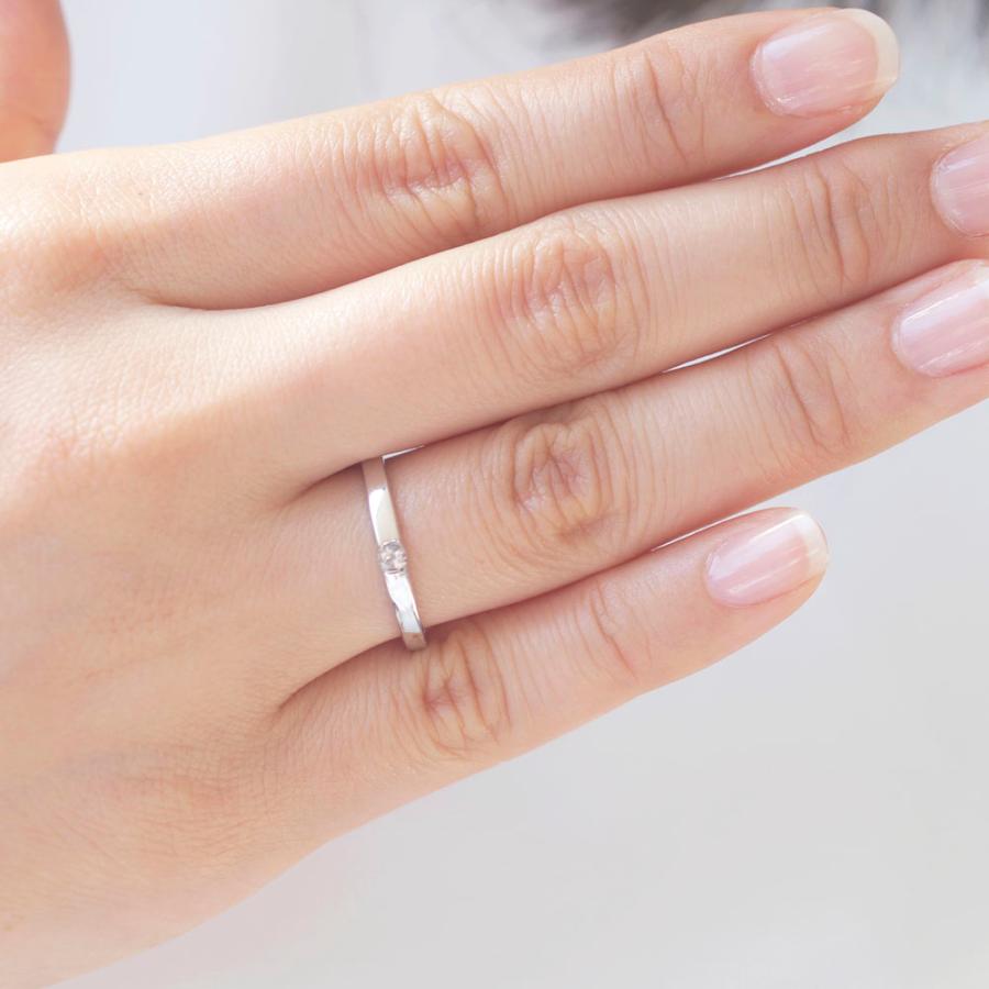 【MR04/K10WG 10金ホワイトゴールド】メモリアルリングMR04 地金：K10WG ダイヤモンド 〜遺骨リング・完全防水の指輪〜 |  | 07