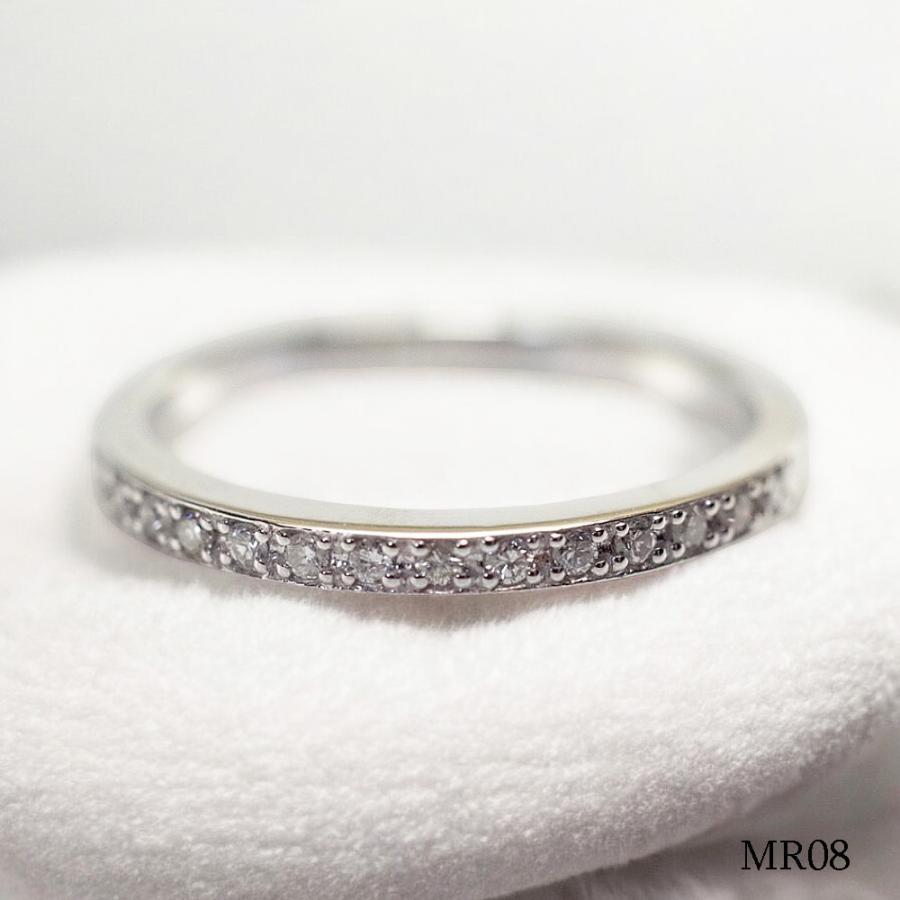 【MR08-K10WG】メモリアルリングMR08 地金：K10WG (10Kホワイトゴールド） ダイヤモンド　〜遺骨リング・完全防水の指輪〜 | 