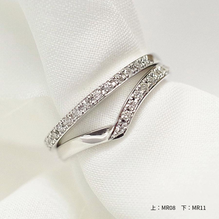 【MR08-K10WG】メモリアルリングMR08 地金：K10WG (10Kホワイトゴールド） ダイヤモンド　〜遺骨リング・完全防水の指輪〜 |  | 15