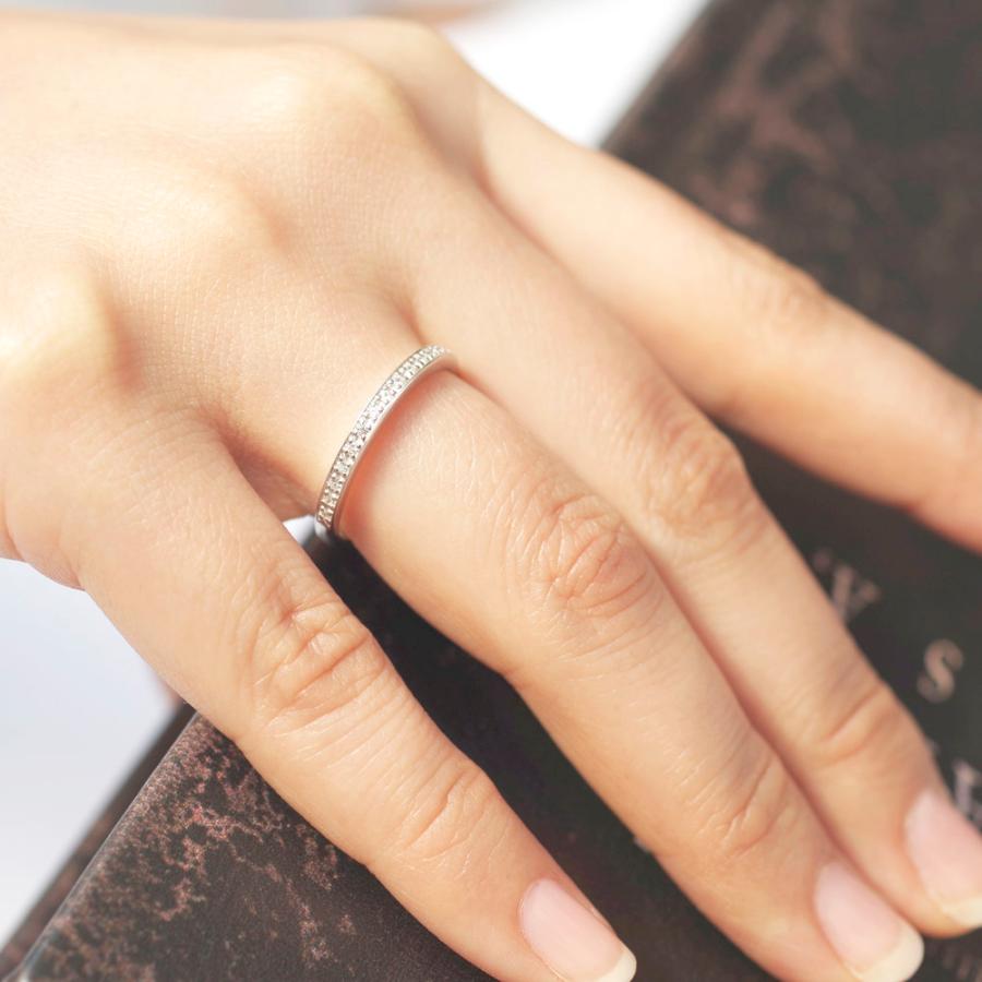 【MR08-K10WG】メモリアルリングMR08 地金：K10WG (10Kホワイトゴールド） ダイヤモンド　〜遺骨リング・完全防水の指輪〜 |  | 06