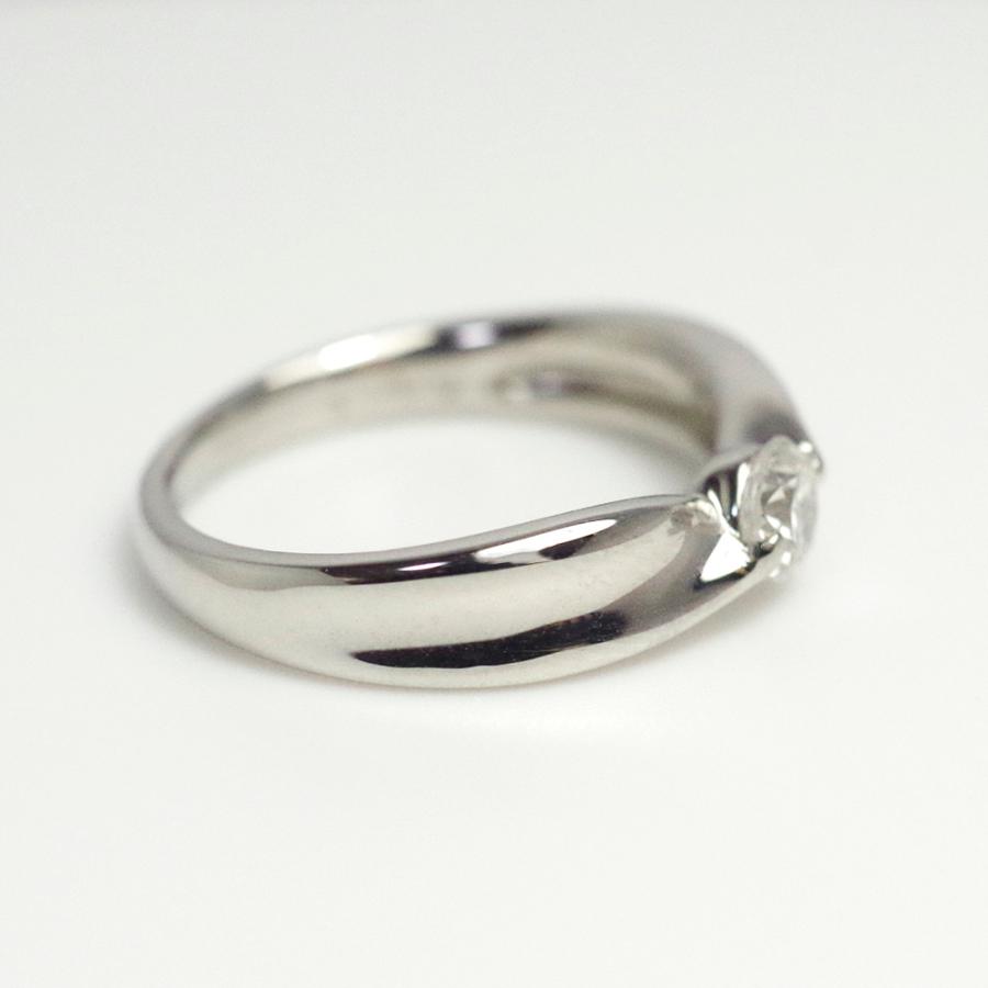 【MR17/K10WG】完全防水遺骨リング・メモリアルリングMR17 地金：10Kホワイトゴールド　0. 3ctダイヤモンド |  | 06