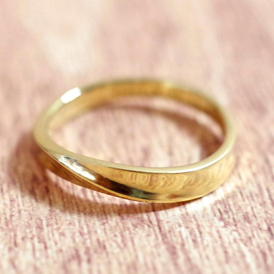 【MR18/イエローゴールド】メモリアルリングMR18   K10YG or K18YG　遺骨リング 完全防水の指輪の画像