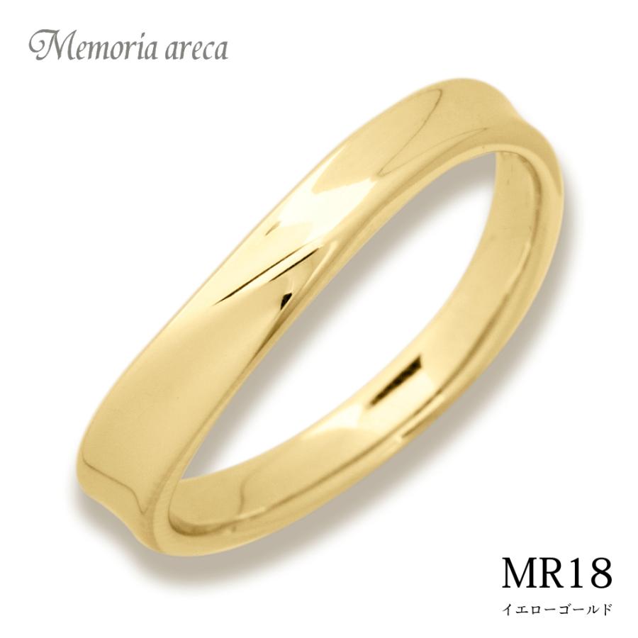 【MR18/イエローゴールド】メモリアルリングMR18   K10YG or K18YG　遺骨リング 完全防水の指輪の画像